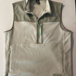 Under Armour Golf Vest Microfleece Maxx Full Zip XL Tint Green Polyester